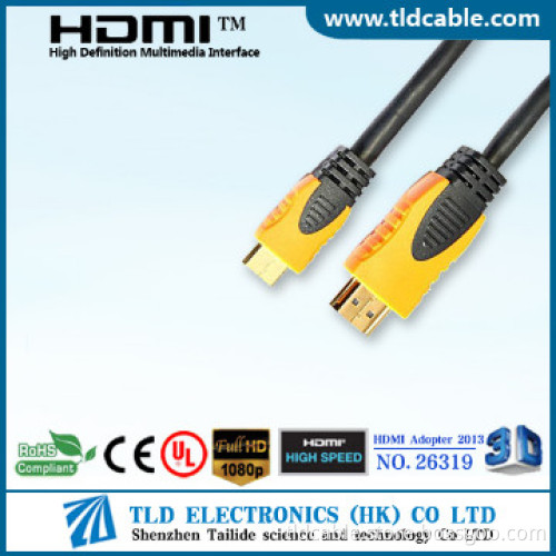 Dual Color Head Mini HDMI Cable 1080p